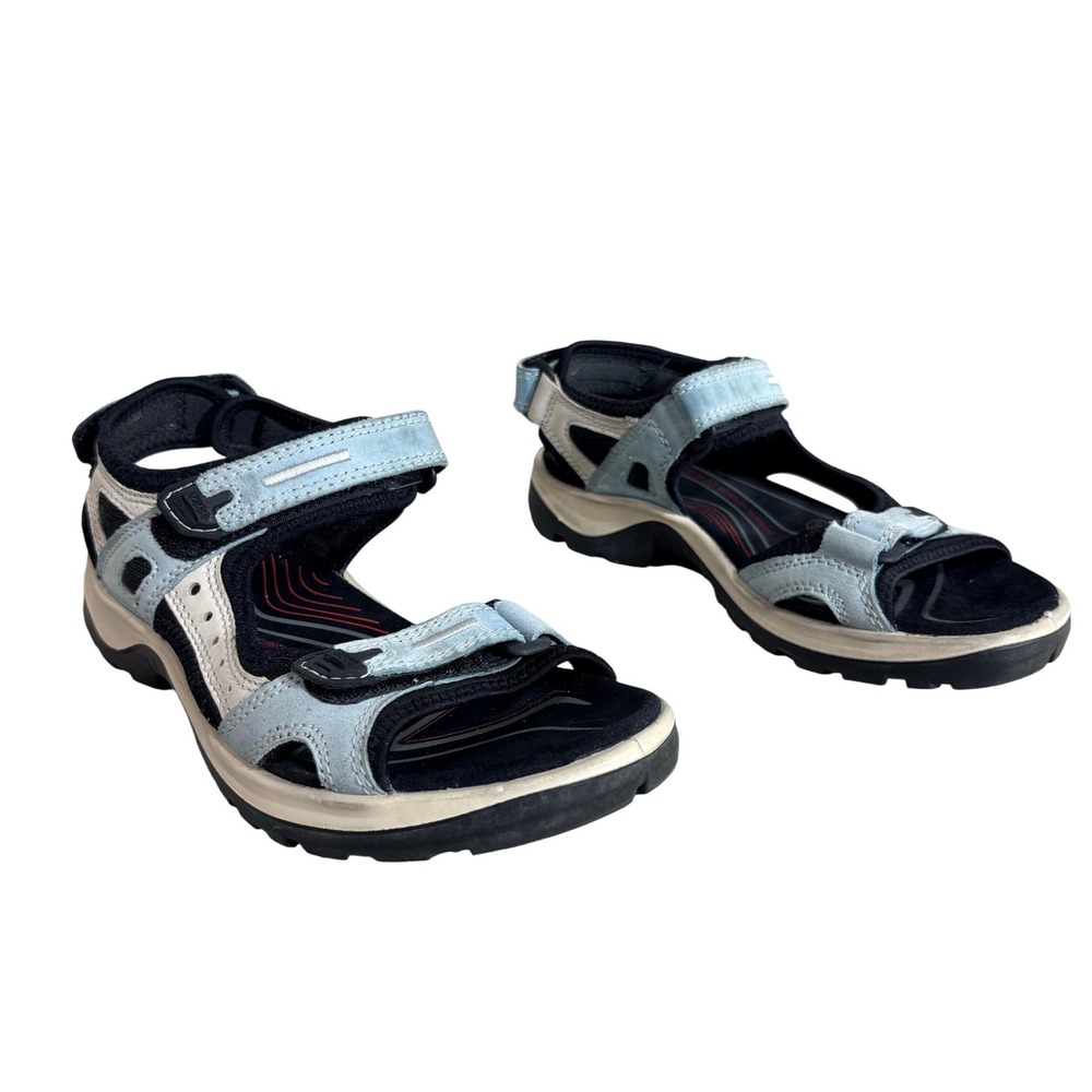 ECCO Yucatan Sport Sandals Women 7 EU 38 Blue Excellent Receptor Hiking Trail